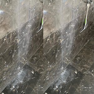 Efflorescence Removal Marble Shower Before After Brisbane Gold Coast 2