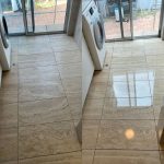 Marble Laundry Floor Polishing Before After Brisbane Gold Coast